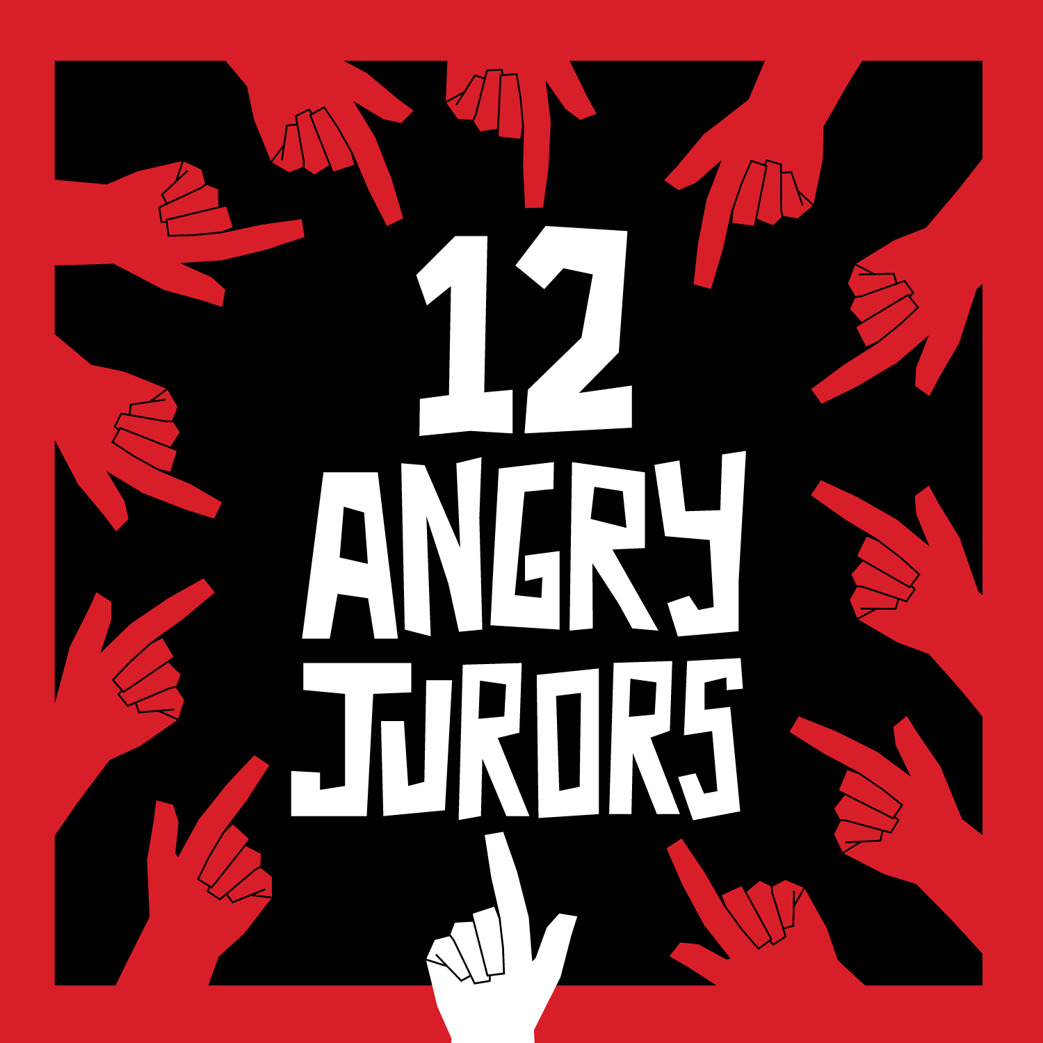 12 Angry Jurors Blackbox Theatre Mini Poster